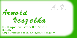 arnold veszelka business card